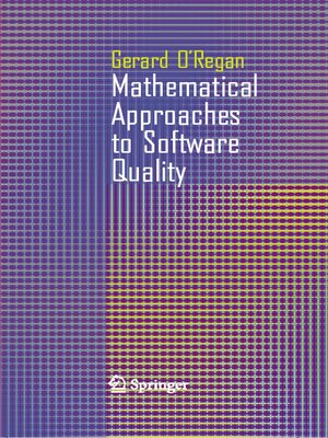 cover image of Mathematical Approaches to Software Quality
